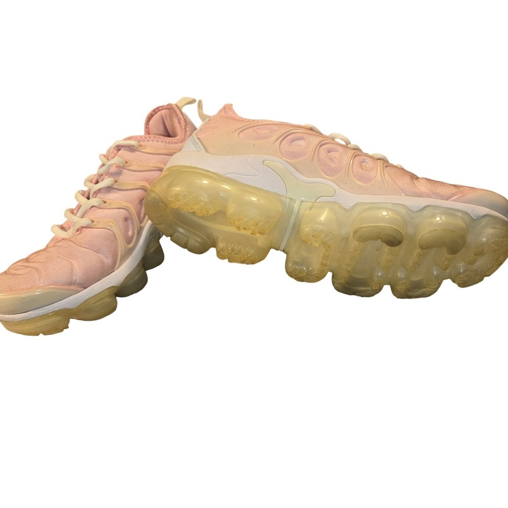 Nike Air VaporMax Plus Pink White Sneakers Womens 6.5 Running Shoes Low Top - Picture 10 of 11